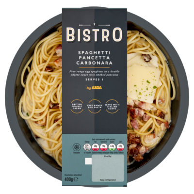 Bistro by ASDA Spaghetti Pancetta Carbonara 400g