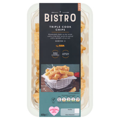 Bistro by ASDA Bistro Triple Cook Chips 400g