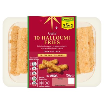 ASDA 10 Joyful Halloumi Fries 170g