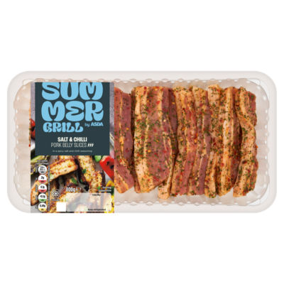 ASDA Spicy Salt & Chilli Pork Belly Slices 800g