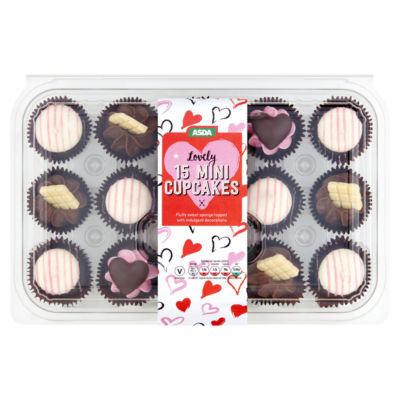 ASDA Lovely 15 Mini Cupcakes