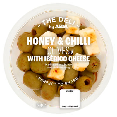 The Deli by ASDA Honey & Chilli Olives with Ibérico Cheese 150g