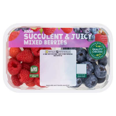 Asda Succulent & Juicy Mixed Berries 200G
