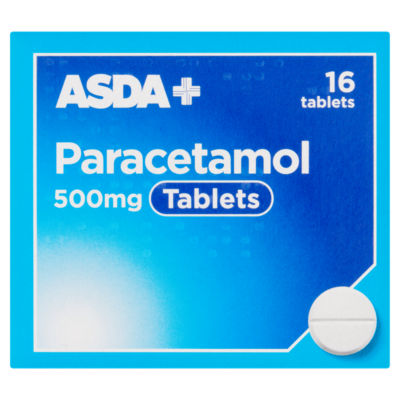 ASDA 16 Paracetamol 500mg Tablets