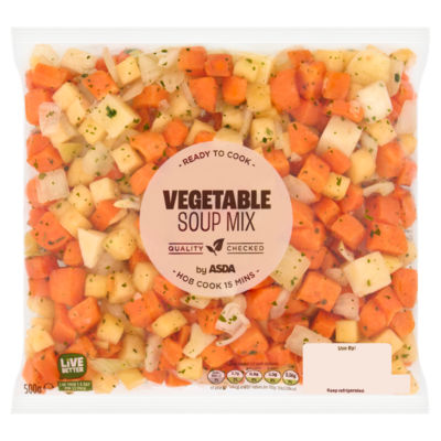 ASDA Savoury & Mild Vegetable Soup Mix 500g