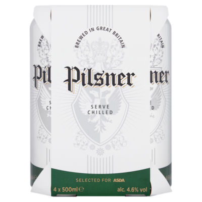 ASDA Pilsner 4 x 500ml