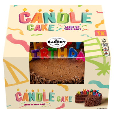 The BAKERY at ASDA The Bakery Candle Cake
