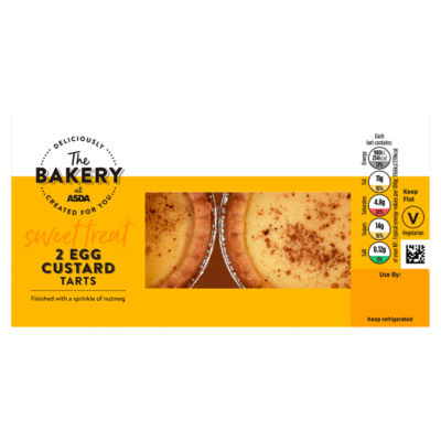 The BAKERY at ASDA The Bakery at  2 Egg Custard Tarts