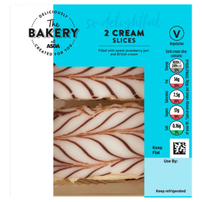 The BAKERY at ASDA The Bakery at  2 Cream Slices