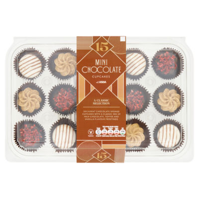 The BAKERY at ASDA 15 Mini Chocolate Cupcakes