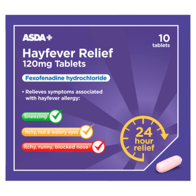 ASDA 10 Hayfever Relief 120mg Tablets