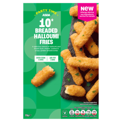ASDA 10 Breaded Halloumi Fries 170g