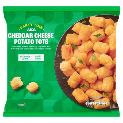 ASDA Cheddar Cheese Potato Tots 500g