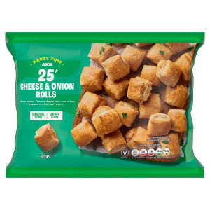 ASDA 25 Party Cheese & Onion Rolls 375g