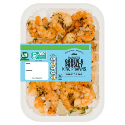 ASDA Marinated Garlic & Parsley King Prawns 150g