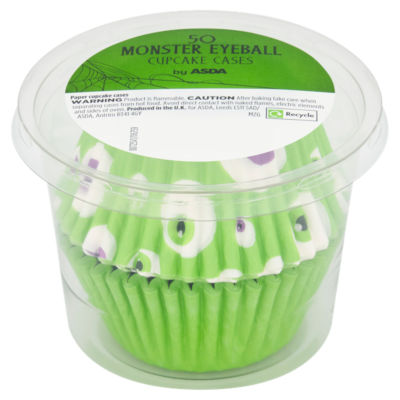 ASDA 50 Monster Eyeball Cupcake Cases