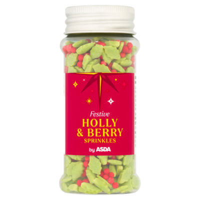 Festive Holly & Berry Sprinkles 65g