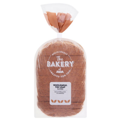 The BAKERY at ASDA The Bakery Sliced Wholemeal Tin Loaf 400g