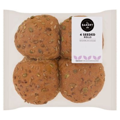 The BAKERY at ASDA 4 Seeded Rolls