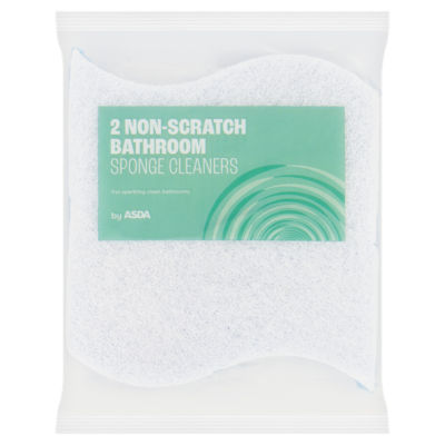 ASDA 2 Non-Scratch Bathroom Sponge Cleaners