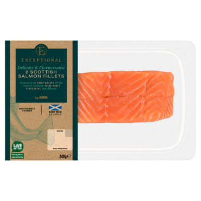 Exceptional by ASDA 2 Scottish Salmon Fillets 240g