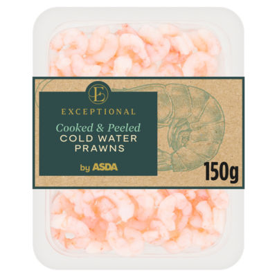 Exceptional by ASDA Cooked & Peeled Cold Water Prawns 150g
