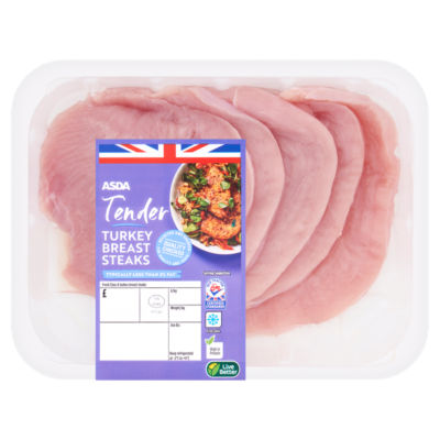 ASDA Tender Turkey Breast Steaks 480g