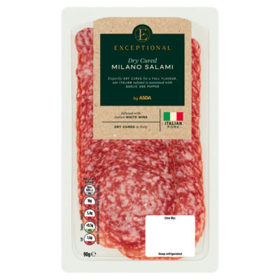 Exceptional by ASDA Dry Cured Milano Salami 90g