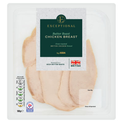 Exceptional by ASDA Exceptional by  Butter Roast Chicken Breast 100g