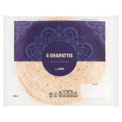 ASDA 6 Chapattis 450g