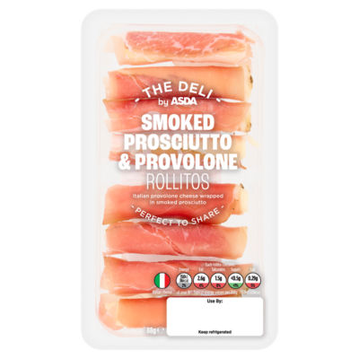 ASDA The Deli Smoked Prosciutto & Provolone Rollitos 88g