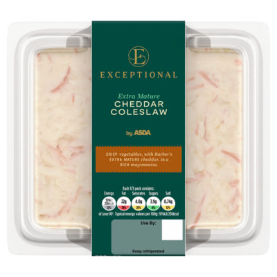 Exceptional by ASDA Extra Mature Cheddar Coleslaw 300g