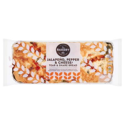 The BAKERY at ASDA The Bakery Jalapeño, Pepper & Cheese Tear & Share Bread 230g