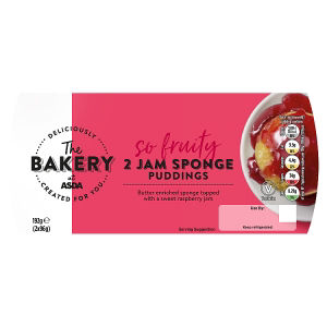 Jam Sponge Puddings 2 x 96g (192g)