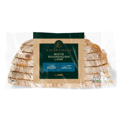 Exceptional by ASDA White Sourdough Loaf 500g