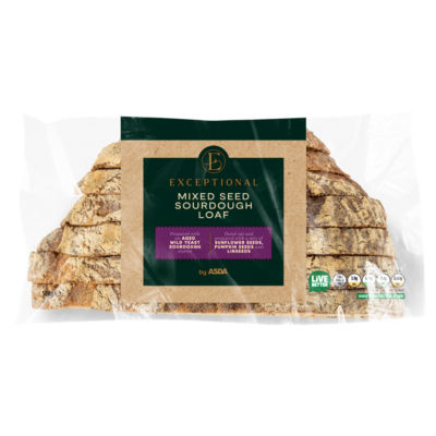 Exceptional by ASDA Mixed Seed Sourdough Loaf 500g