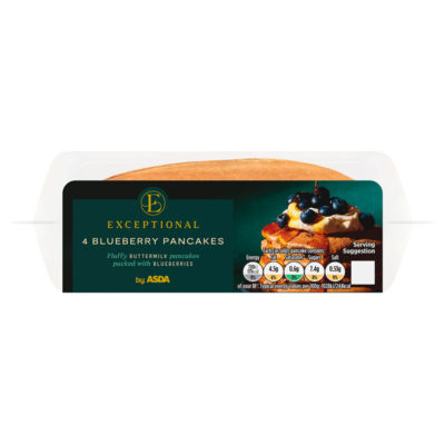 Exceptional by ASDA 4 Blueberry Pancakes