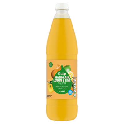 ASDA Fruity Mandarin, Lemon & Lime Squash 1 Litre