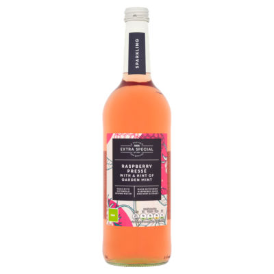 ASDA Extra Special Extra Special Sparkling Raspberry Pressé with a Hint of Garden Mint 750ml