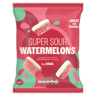 ASDA Super Sour Watermelons 150g
