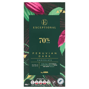 ASDA Extra Special Exceptional by ASDA Peruvian Dark Chocolate 100g