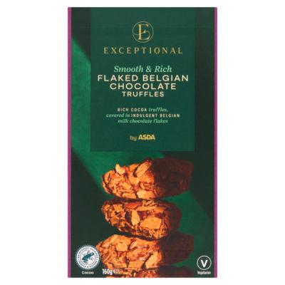 Exceptional by ASDA Exceptional by  Flaked Belgian Chocolate Truffles 160g