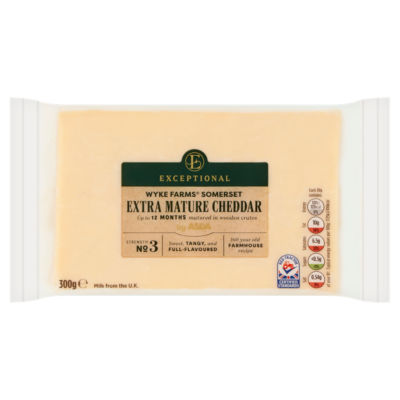 Exceptional by ASDA Wyke Farms Somerset Extra Mature Cheddar 300g