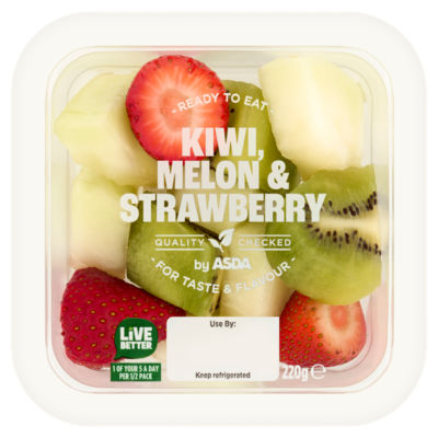 ASDA Sweet & Tangy Kiwi, Melon & Strawberry 220g