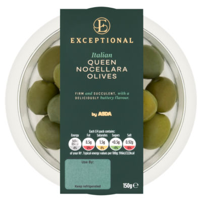 Exceptional by ASDA Exceptional Italian Queen Nocellara Olives 150g