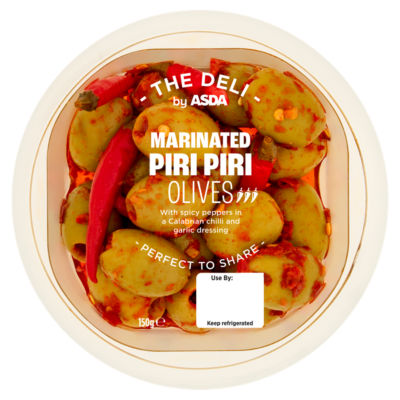 ASDA Marinated Piri Piri Green Olives 150g