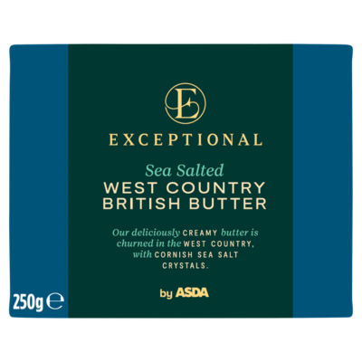 Exceptional by ASDA Sea Salted West Country British Butter 250g