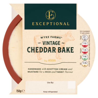 Exceptional by ASDA Wyke Farms Vintage Cheddar Bake 150g