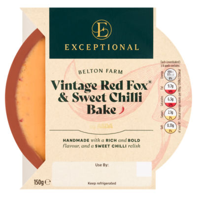 Exceptional by ASDA Belton Farm Vintage Red Fox & Sweet Chilli Bake 150g