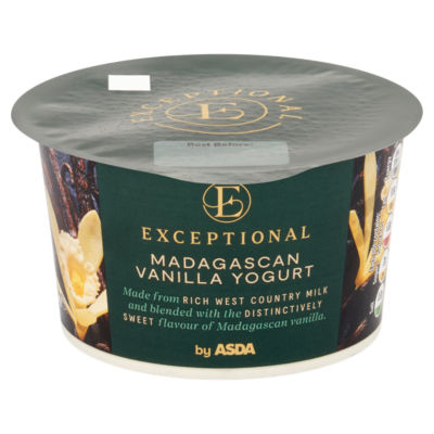 Exceptional by ASDA Madagascan Vanilla Yogurt 150g